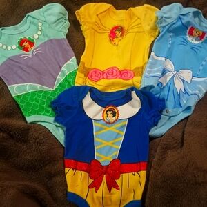 4Disney Princess bodysuits 0-3 months